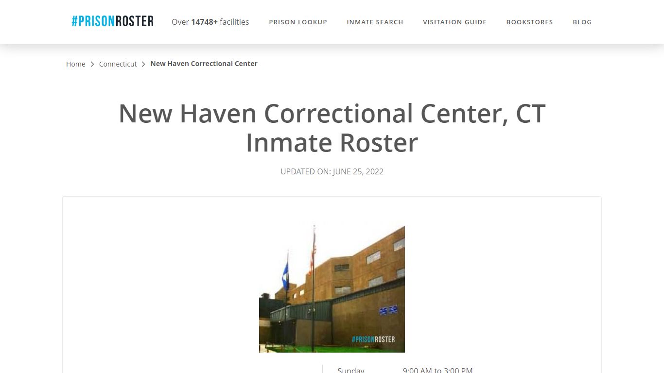 New Haven Correctional Center, CT Inmate Roster